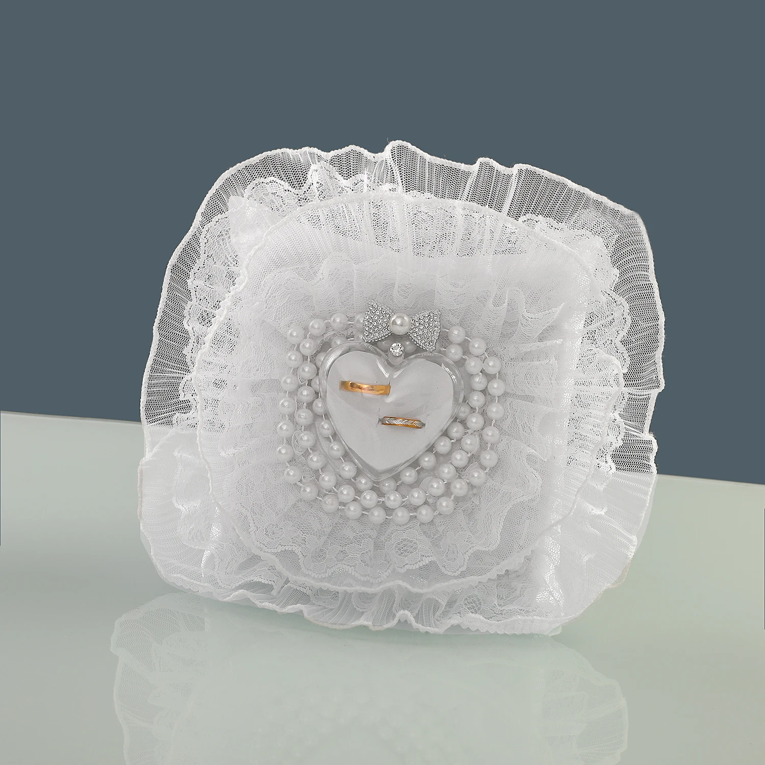 Minimalist Ring Pillow for Weddings - Clean Lines, Timeless Style for Your Special Day