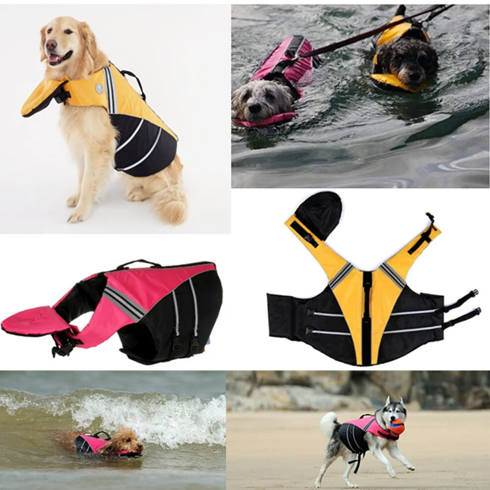 

Jacket Adjustable Pet Life Preserver Comfortable Breathable For Small Dogs Quick Release Hook Beach Walking