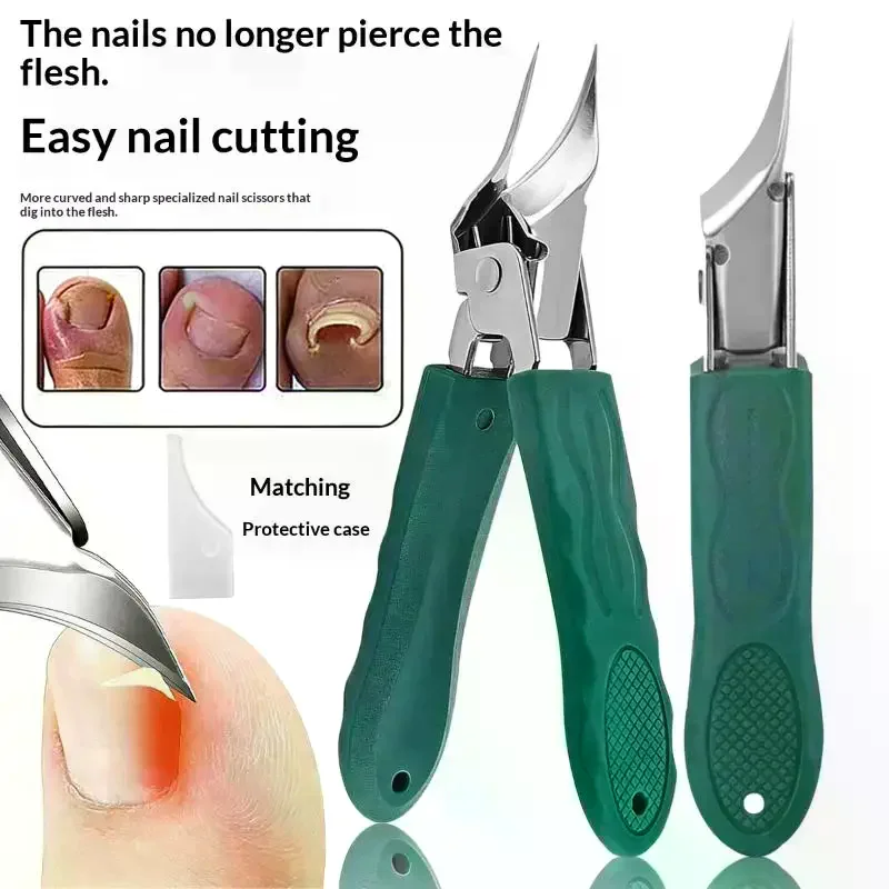 /JCS/Edge Nail Trimmer Toenail Nail Scissors Wide Opening Anti-Splash Stainless Steel Professional Ingrown Toenail Tools Slant