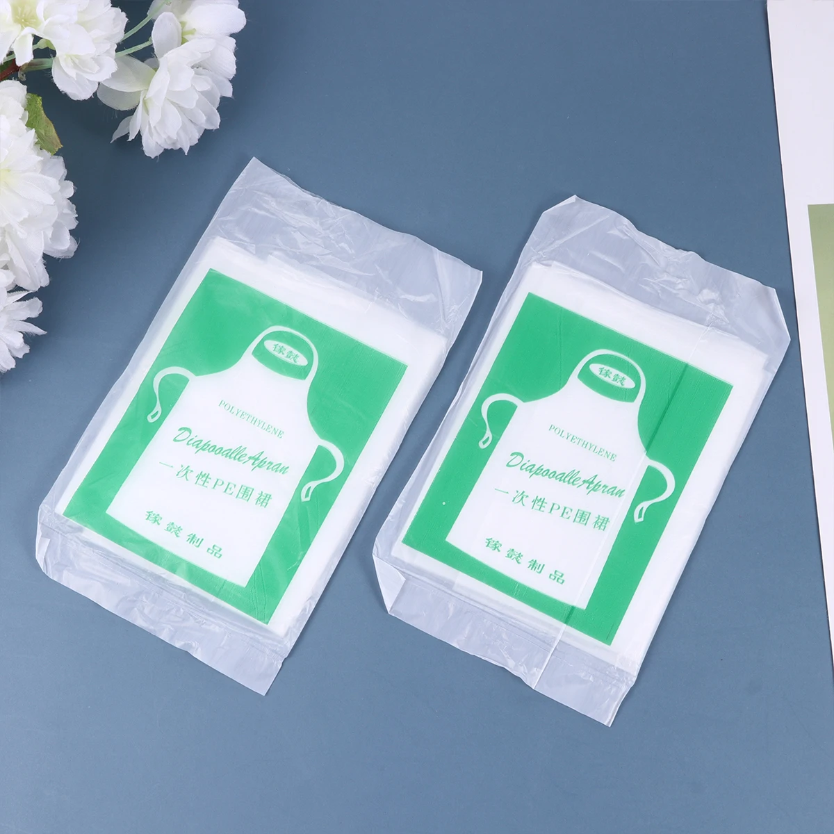 100 Pcs Wipe Waterproof Drawing Apron for Cooking Refrigerator Children Painting Smock