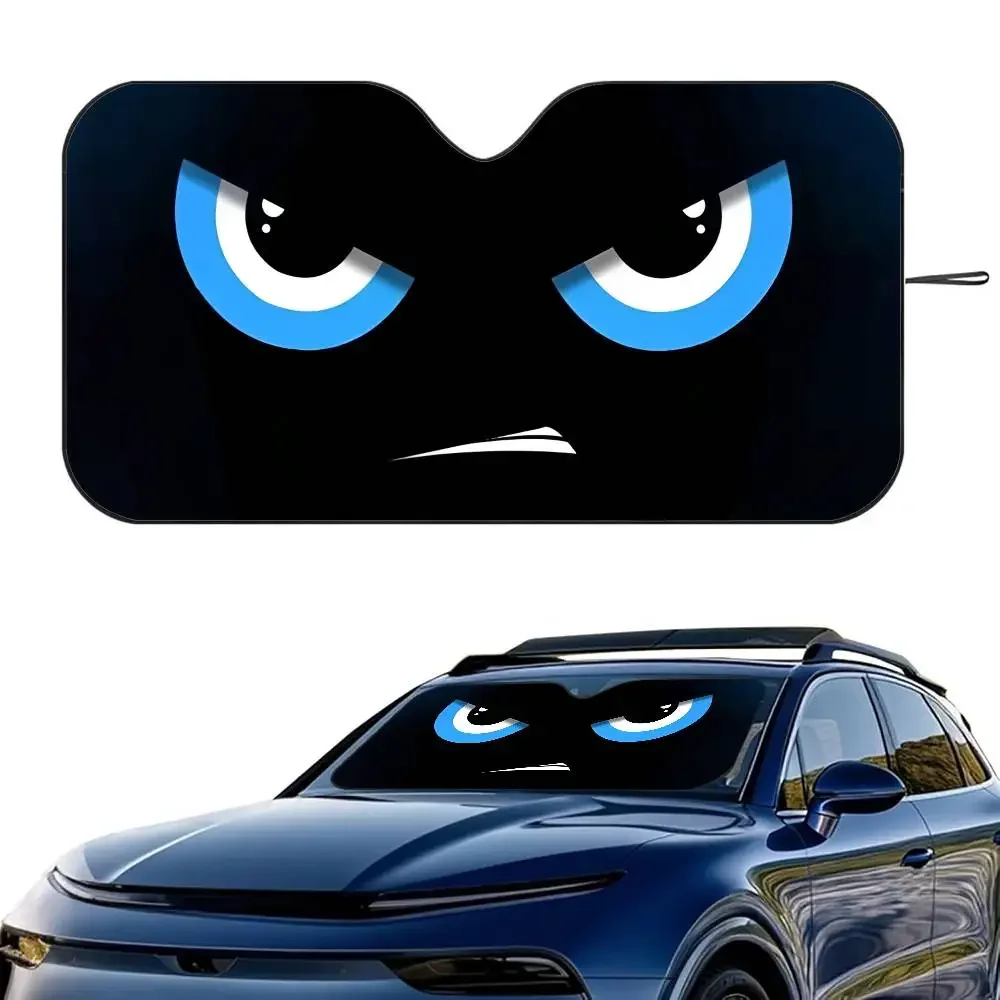 

Черный пакет смайликов, автомобильный солнцезащитный козырек, лобовое стекло, складной трехслойный изоляционный солнцезащитный козырек от присоски, блоки УФ-лучей, солнце