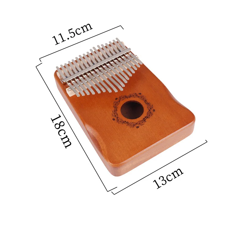 Suitable for Kalimba Mahogany Finger Musical Instrument Beginner Gifts Adults Kids  Mbira 17 Key Thumb Piano Portable