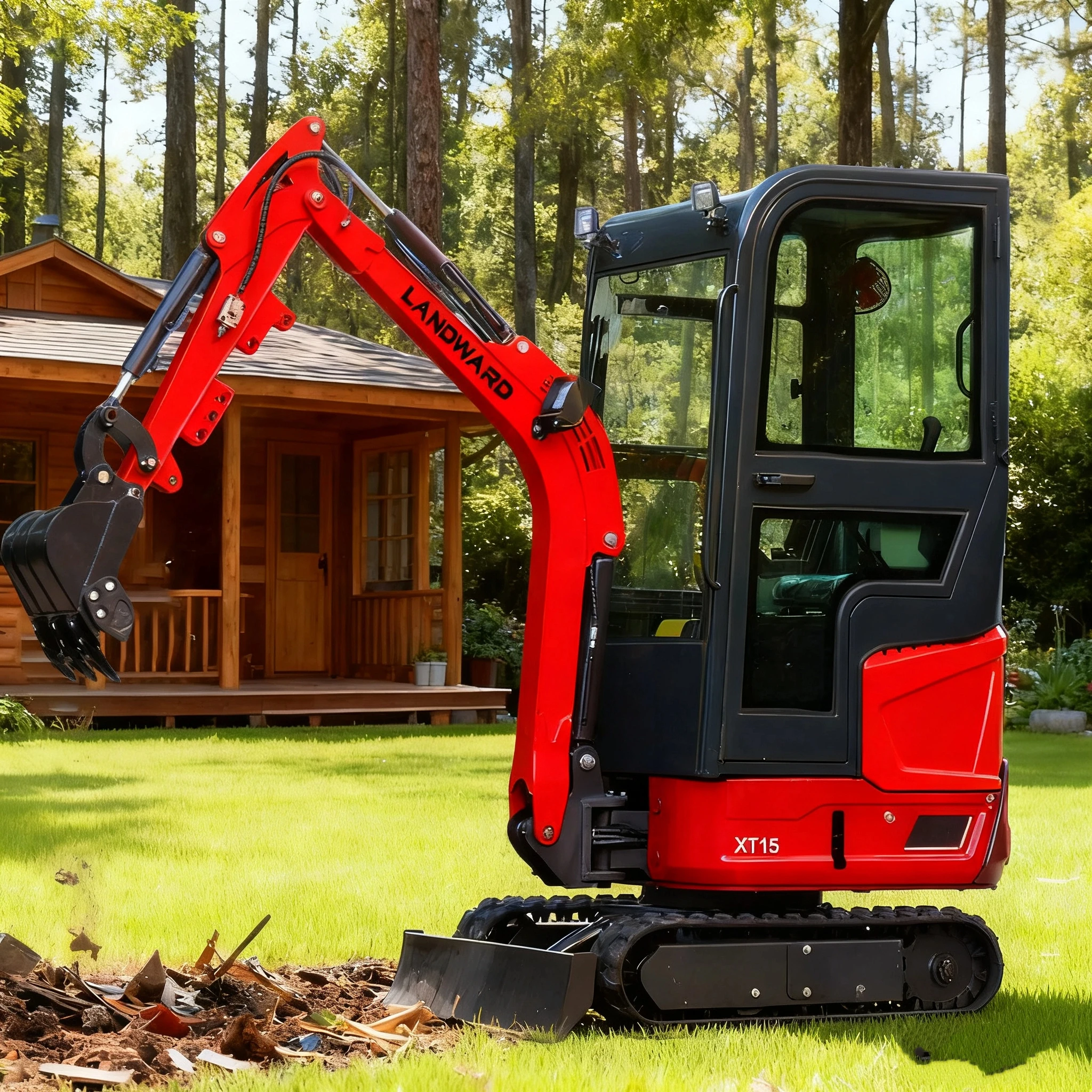 

Mini Excavator 1.5 Ton EPA Farm Home New Crawler Digger Diesel Engine Small Excavators 1800 KG 2.5 Ton Machine Prices Customized