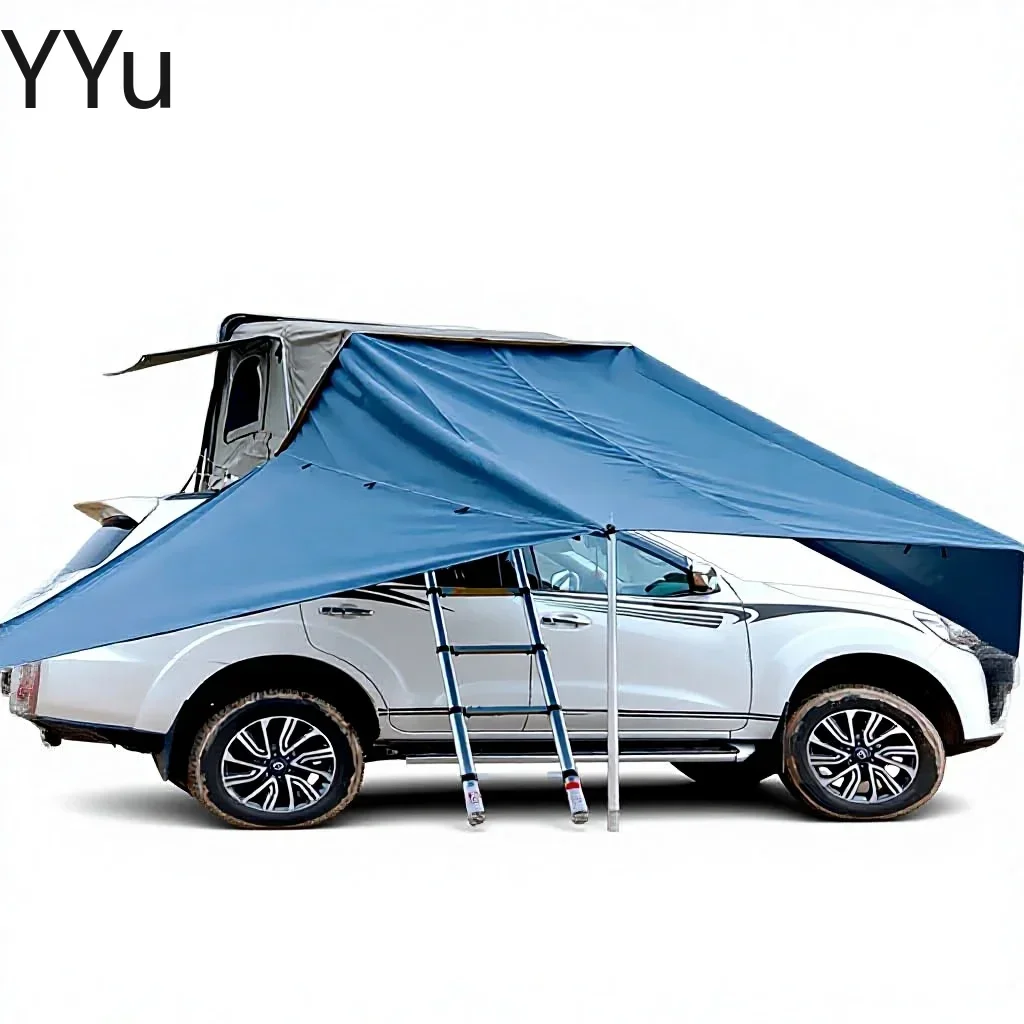 2026 hot Source Factory Four-season Waterproof Hard Shell Roof Tent Rear Canopy Fully Automatic Outdoor Travel Car Camping Tent