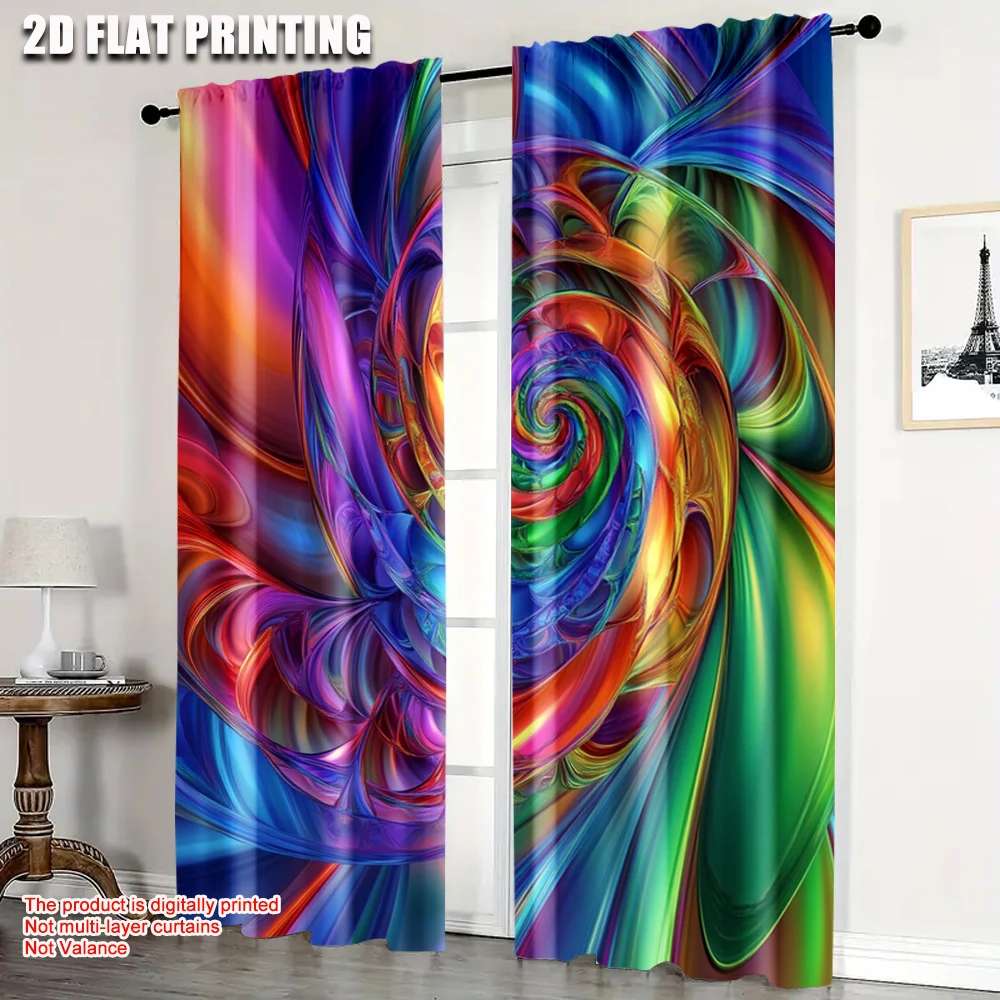 

2pc, Drapes Colorful Versatile Polyester Fabric,Without Electricity Family Party Decoration Applies to Home Decor