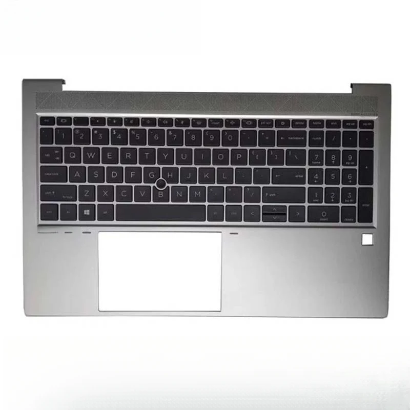 Y+New forHP EliteBook 850 G8 Palmrest Backlit Keyboard & Fingerprint Hole M35816-001