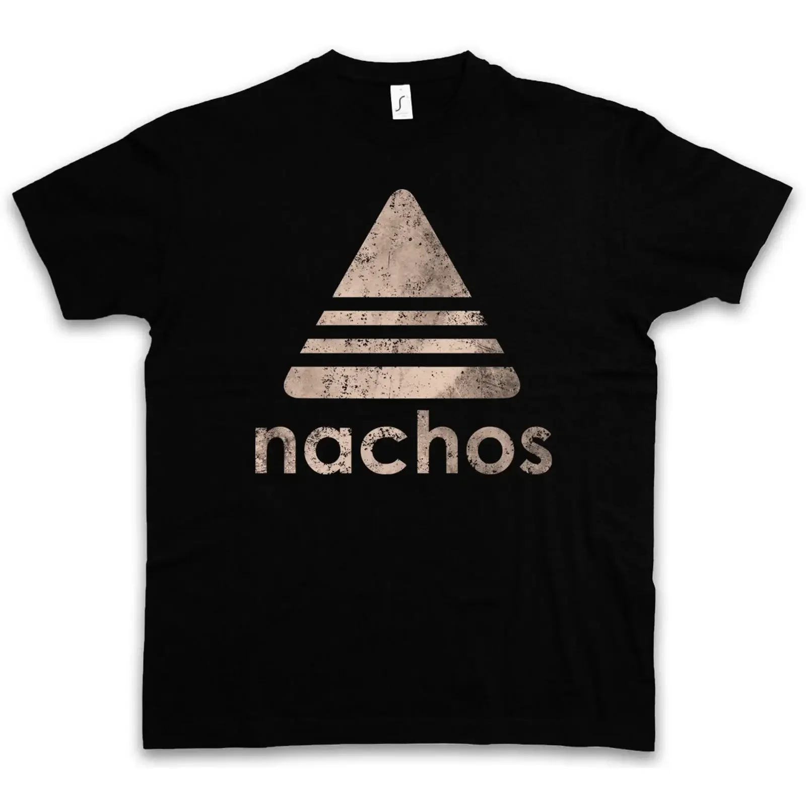 NACHOS T SHIRT Fun Chips Addicted Diet fat Cheese Tortiallas Chubby vintage Washed Versatile Unisex Soft Comfortable homme