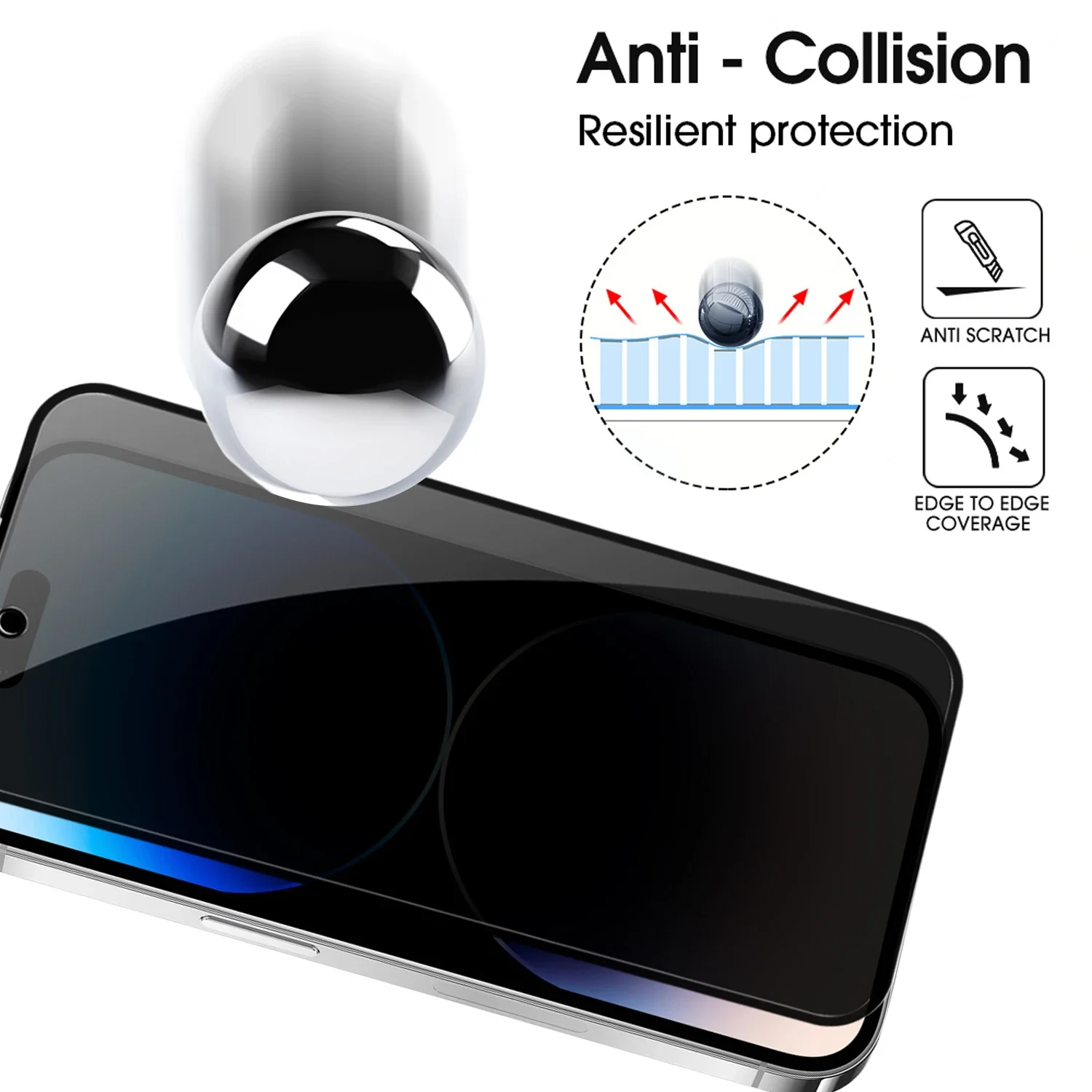 Privacy Tempered Glass for IPhone 17 Pro Max 9H Hardness Screen Protectors For iPhone17 17Air 17Pro Anti-Peeping Glass Films