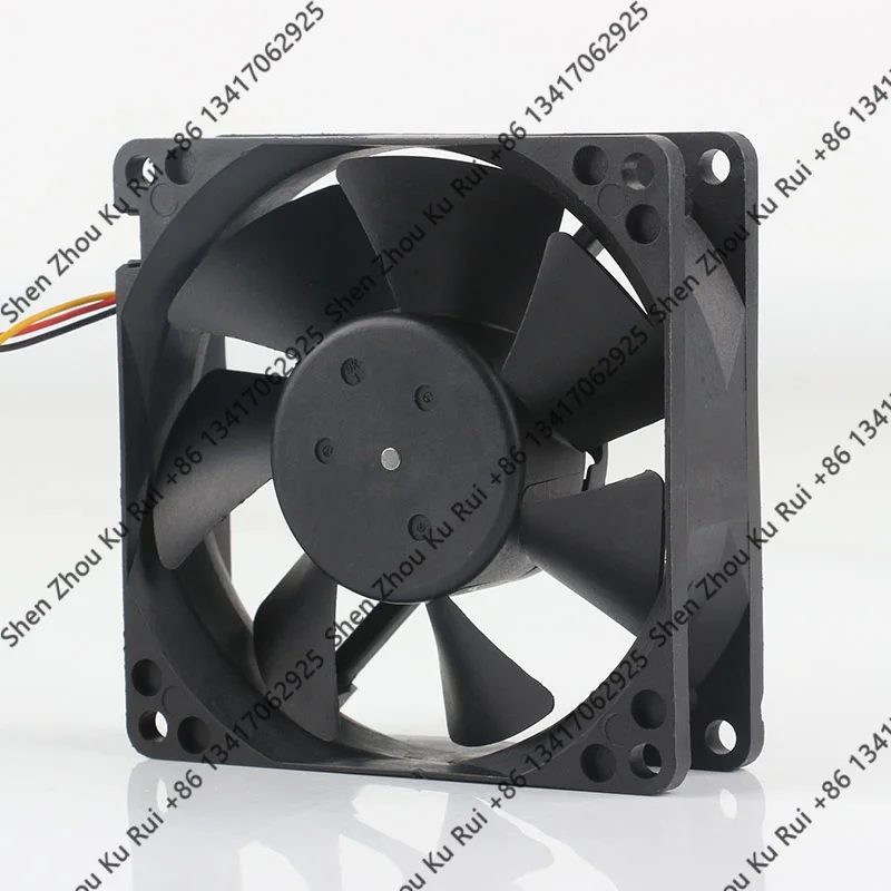 D08A-12PM 09A Original Nidec Three-wire 5V 24V 48V DC12V 0.08A AC EC 8025 80X80X25MM 8CM Silent frequency Converter cooling fan
