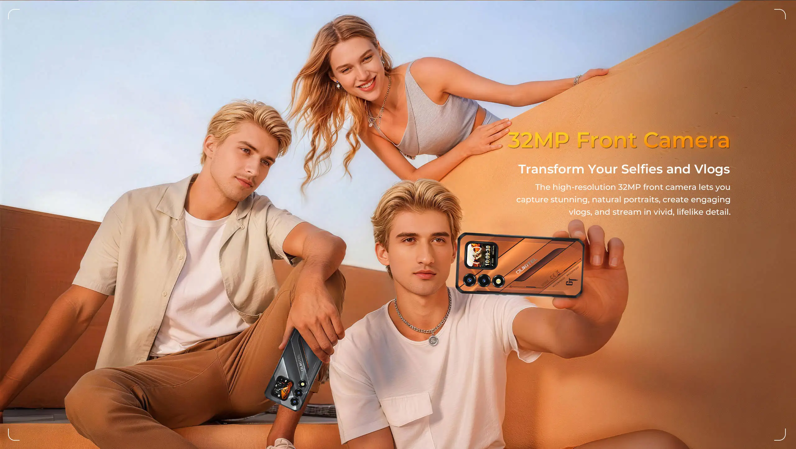 Global version OUKITEL WP66 5G Rugged Phone MTK 7025 6.6" FHD+ 1.81" Dual Screen 36GB+512GB 11000mAh 108MP Smartphone Android 16