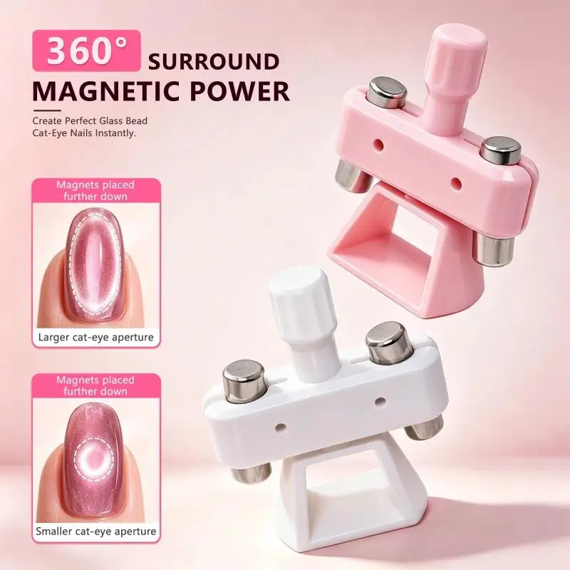 Automatic Cat Eye Nail Magnet Strong Magnetic Gear Rotating Glass Beads Ideal for Nail Art Training Courses