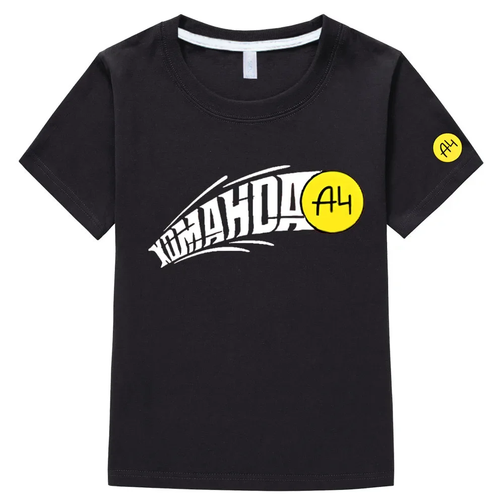 

New Summer Влад a4 Бумага Print Anime T-shirt Merch A4 Cartoon Children T-shirt Short Sleeve Boys Girls Tees Kids Clothing Tops
