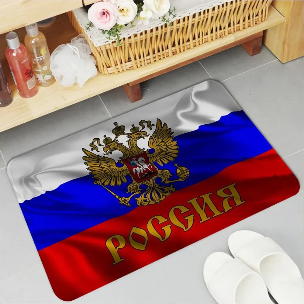 Russian Flag Floor Mat Bath Mat Nordic Style Home Doormat Bathroom-Toilet Mats Bedroom Welcome Doormat