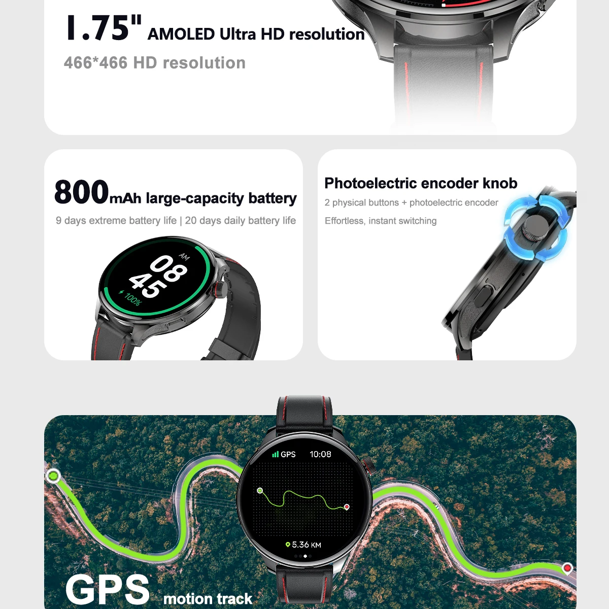 Reloj Inteligente Deportivo co - Heart Rate Gps Watch reseña y precio