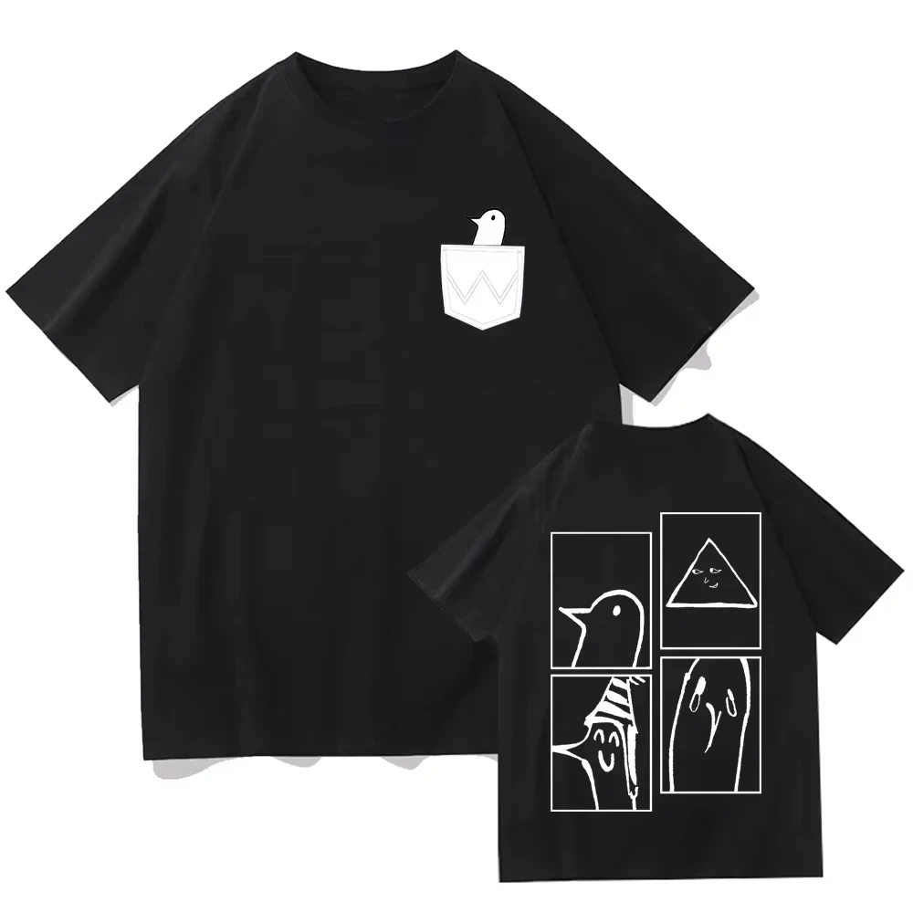 قمصان قطنية على طراز الرسوم المتحركة يوان الثانوية للرجال والنساء، جميعها مناسبة معطفًا ترفيهيًا فضفاضًا للرياضات الخارجية