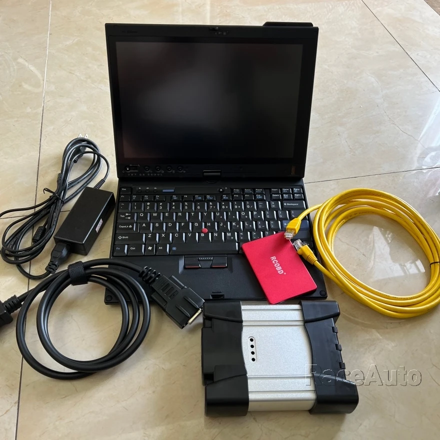 

2025.03v DIAGNOSTIC Tool for BMW ICOM Next Interface OBD2 Scanner Plus Software SSD in X220t i5 Laptop Ready to Work