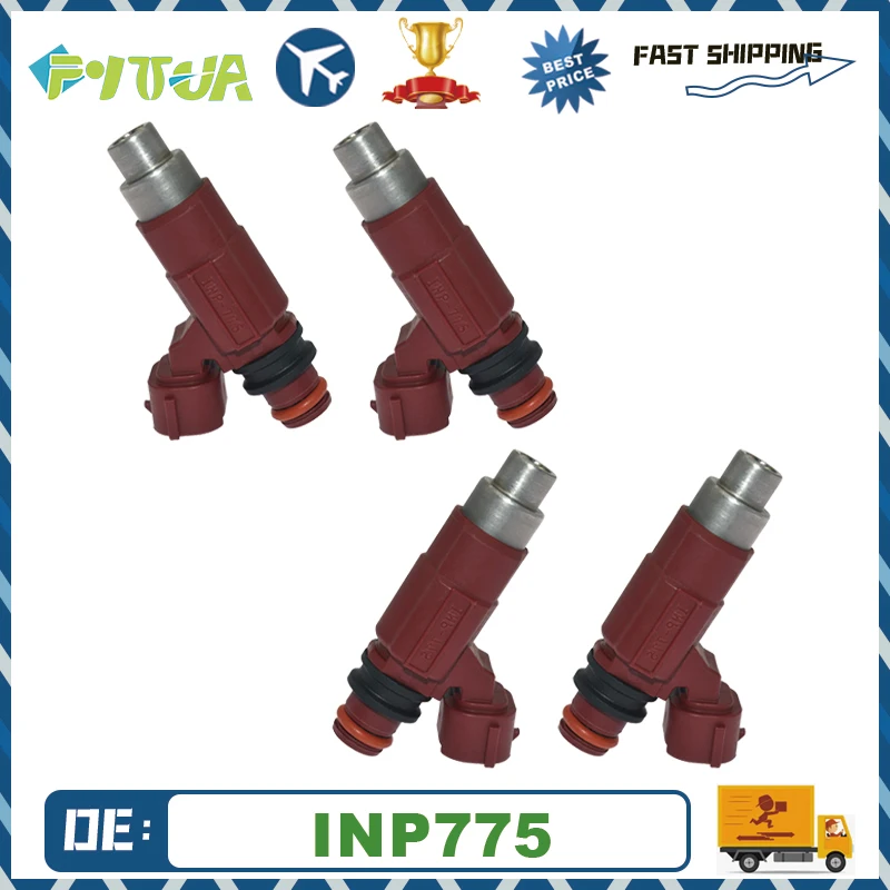 

4PCS Fuel Injector INP-775 INP775 For Tracker Dodge Stratus Mitsubishi Eclipse Suzuki Grand Vitara 1995-2006