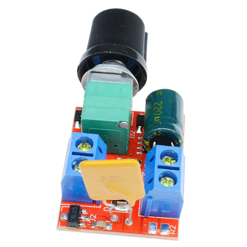 1PC Mini Wide Voltage DC Motor Speed Controller Module Speed Regulator Control Adjust Board Switch Light Modulator