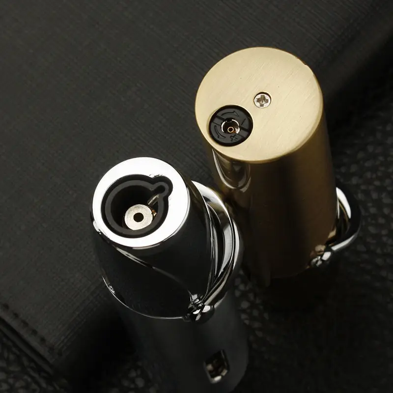Windproof Metal Lighter Gun BBQ Tool Portable Lighter Cigar Lighter Multifunctional Durable Inflatable Metal Lighters - Image 5