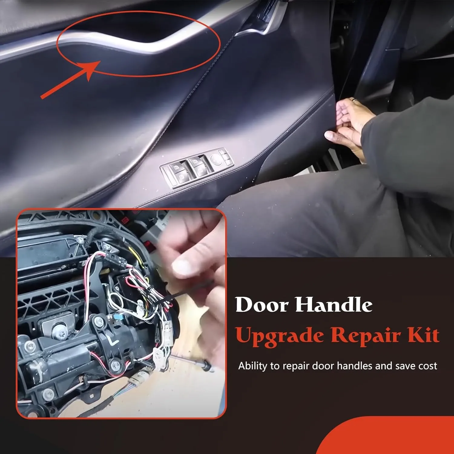 1042845-00-A 1042845-00-B 1016009-00-C Ремкомплект дверной ручки, совместимый с Tesla Model S 2012-2017 заменяет микроконтакты