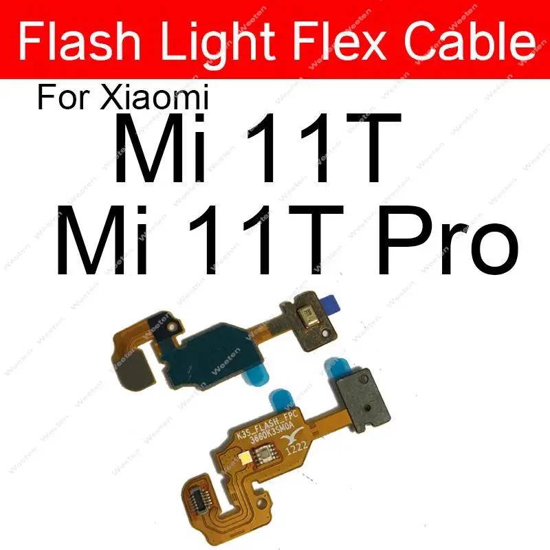 Proximity Distance Ambient Light Sensor For Xiaomi Mi 10 10T 11 11T Pro Lite Mi 10 11 Ultra Flashlight Sensor Flex Cable Parts