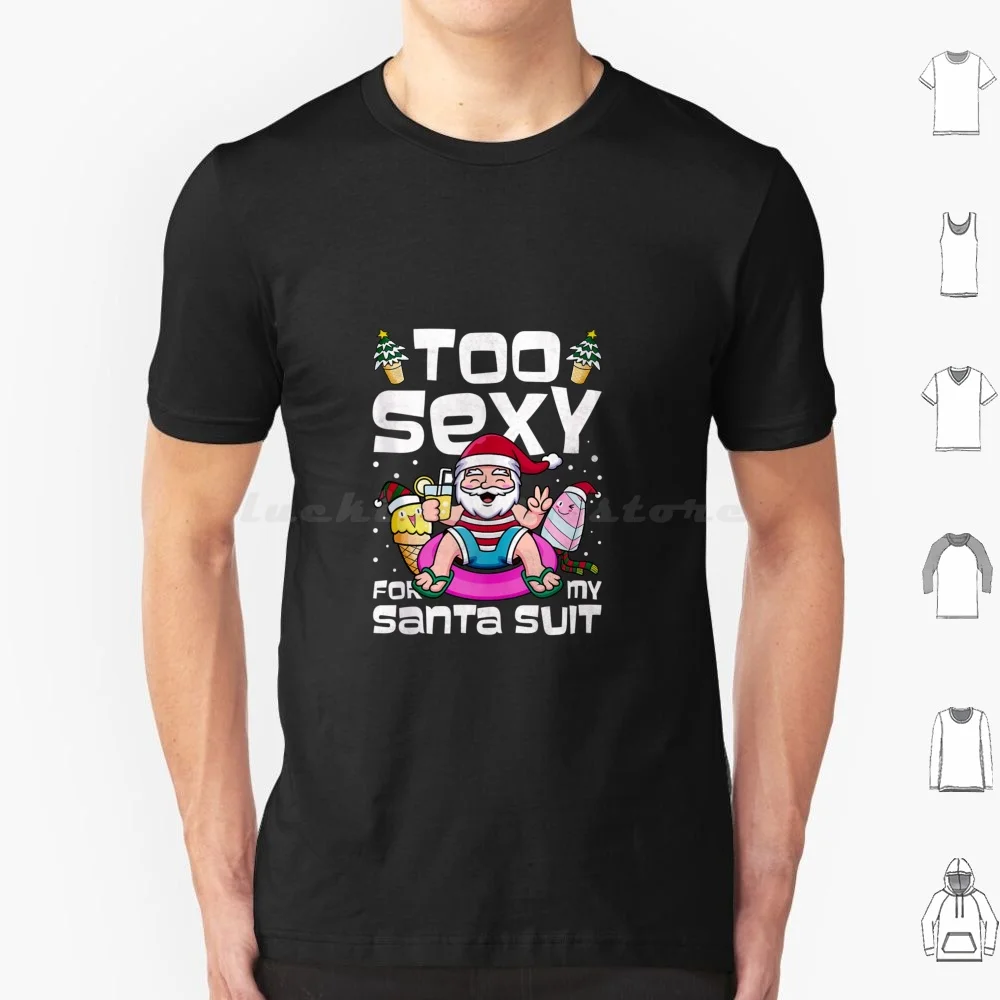 

Too Sexy For My Santa Suit, Christmas Gnomes Lover Halloween Merry Christmas Happy Hallothanksmas Футболка 6xl Хлопковая крутая футболка