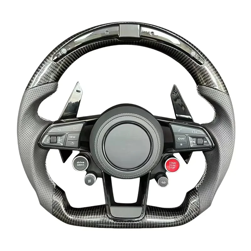 

For Audi R8 Tt Mk2 Mk3 B8 RS TTS Ttrs Rs3 Rs6 RS4 RS5 RS7 A3 D3 A4 A5 A6 C6 A7 A8 A1 Q3 Q5 Q7 Carbon Fiber Car Steering Wheel
