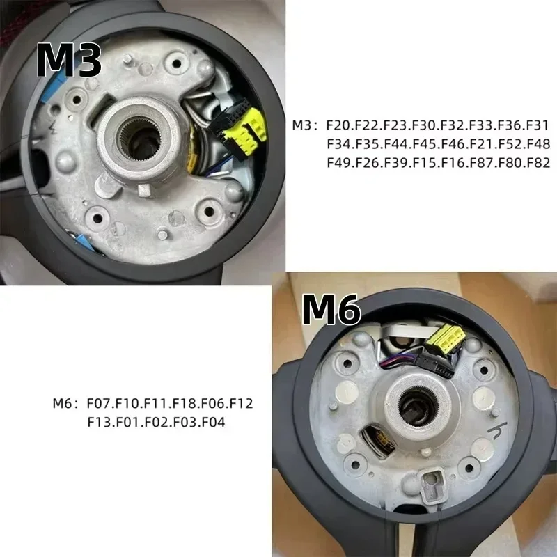 Customized Suede Car Steering Wheel For BMW X3 X4 X5 M2 M3 M4 M8 F06 F07 F10 F12 F15 F16 F20 F22 F30 F82 M-Sport Steering Wheel view 6