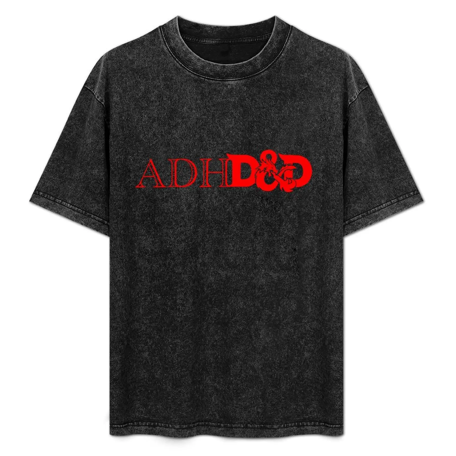 

ADHD&D (all red) T-Shirt baggy shirts hippie clothes graphic t shirts man t shirt plain t shirts men