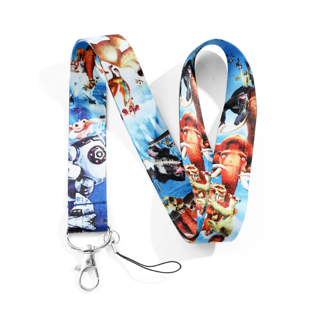 Fashion Anime Ice Age Cell Phone Lanyard Neck Lanyards for Keys ID Card Employee Card Holder ID Card lanyard Man Christmas Gifts