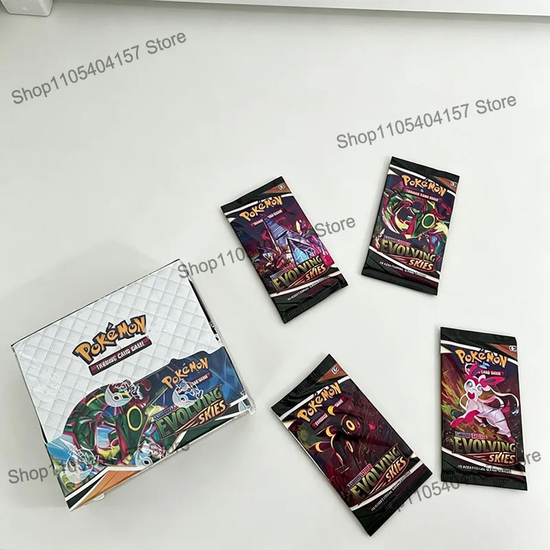 360Pcs Pokemon TCG Sword & Shield Evolving Skies English Booster Battle Transaction Card Trading Cards Game Collection Toys Gift view 4