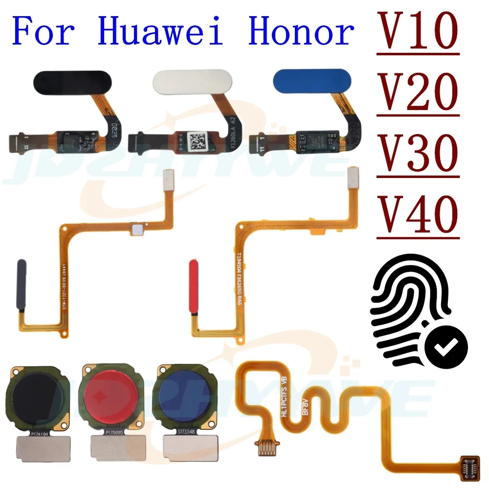 Skaner z czujnikiem linii papilarnych dla Huawei Honor View 10 20 30 40 V10 V20 V30 V40 Touch ID Connect Home Button Extension Flex