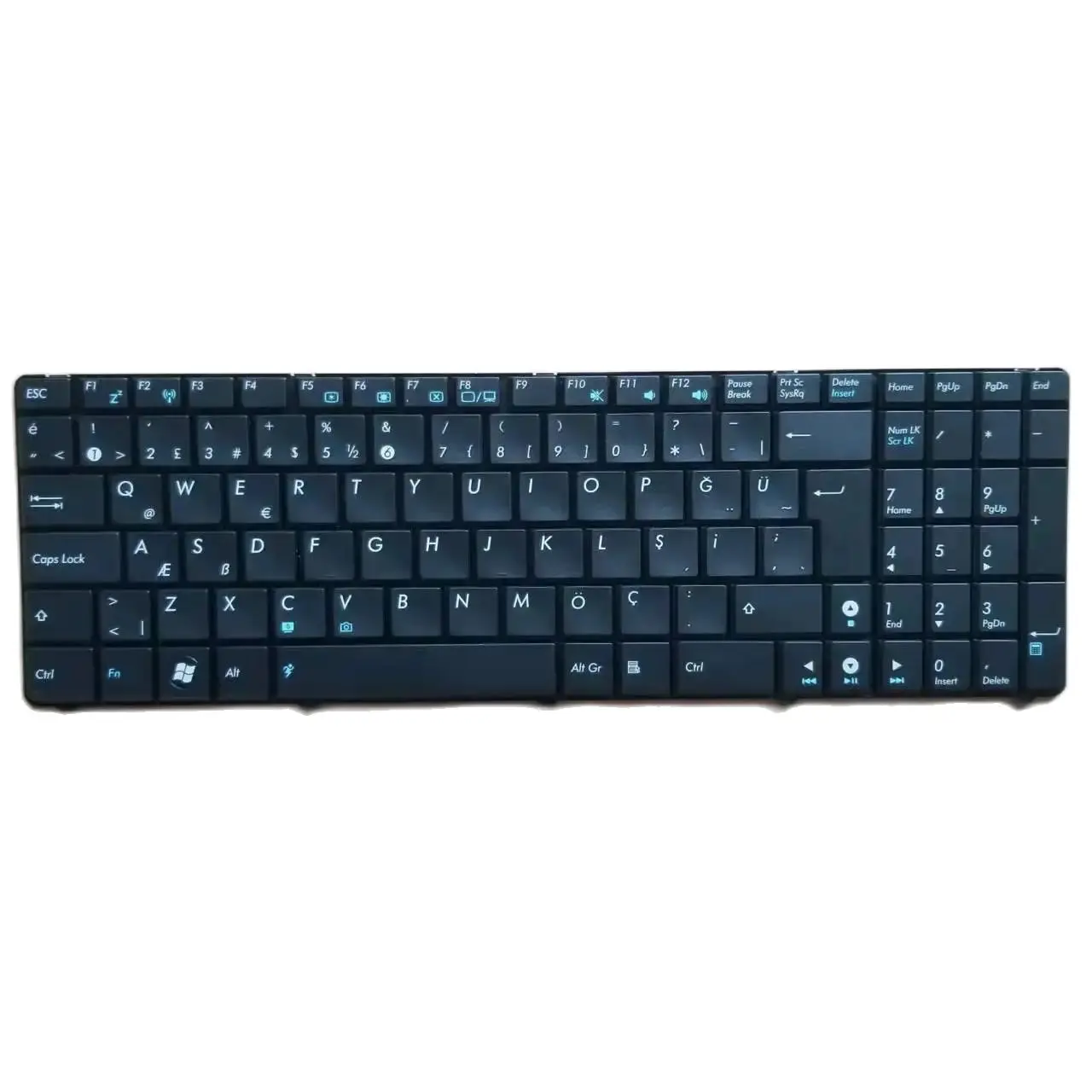 New TR Turkish Keyboard For Asus K50 K60 K50in K61 K50x K50a K50ab K50ij K50id Black