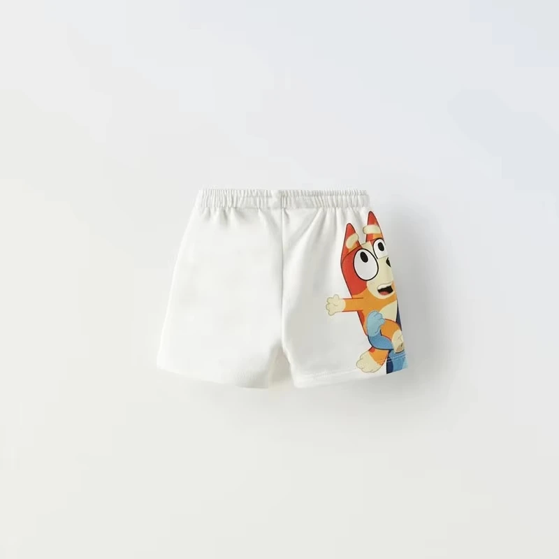 Boys Casual Sports Shorts Cartoon Print Loose Shorts New Summer 2024 Fashion Solid Color Cute Versatile Shorts For Children