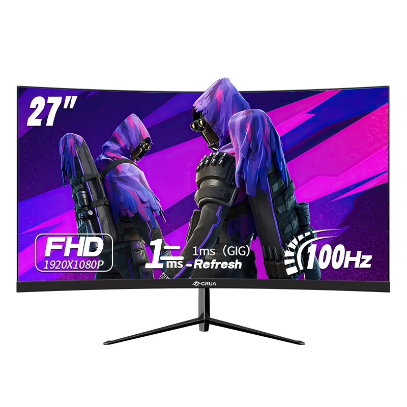 Crua 27" Curved Mon…