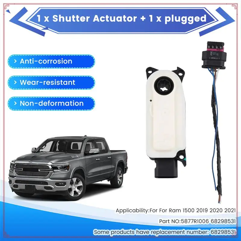

Grille Shutter Motor Home Car Accessories 5877R1006 68298531 For Dodge For Ram 1500 2019-2021