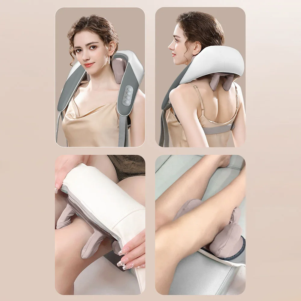 2-speed Electric Cervical Spine Massager Adjustable Neck Massage Instrument For Women Men