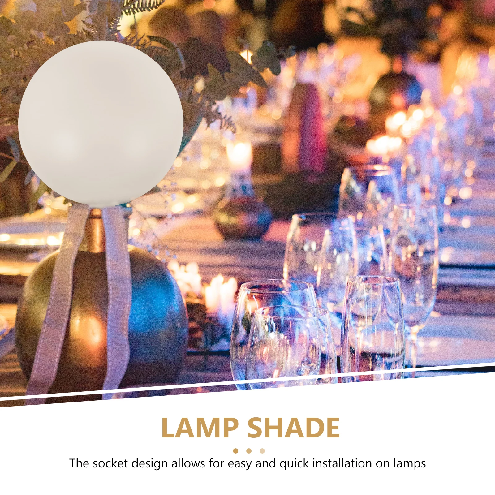 

G4 Ball Plastic Light Cover for Hanging Plastic Lamp Shade Lamp Shade Pendant Hanging Chandelier Wedding Lawn Decor