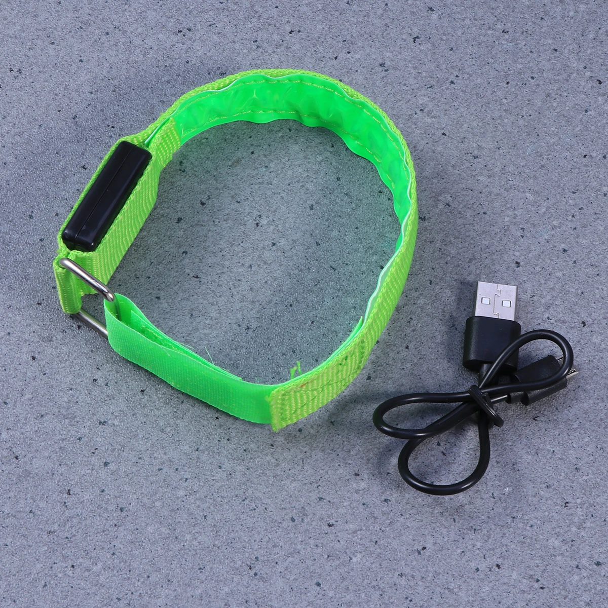 

LED Armband Rechargeable Slap Band High Visibility for Running Walking Cycling Jogging USB Charging Glow Sticks Alternative Thin