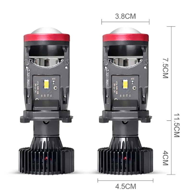Mini H4 Canbus العارض عدسة سيارة العلوي LED لمبة 6000K 1 زوج للدراجات النارية السيارات