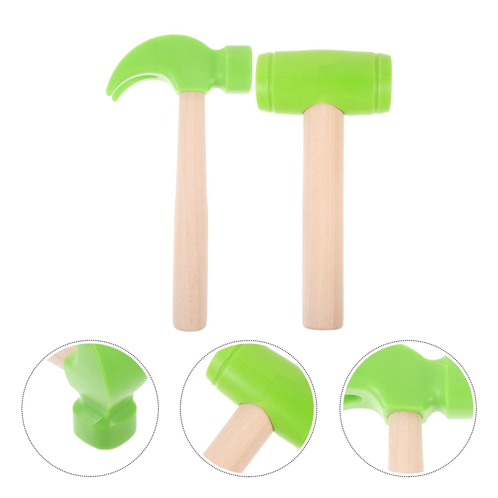 2 個木製ハンマー叩く小さな打撃ツール子供ふり遊びギフト誕生日クリスマス子供ハンマーおもちゃ子供のおもちゃ