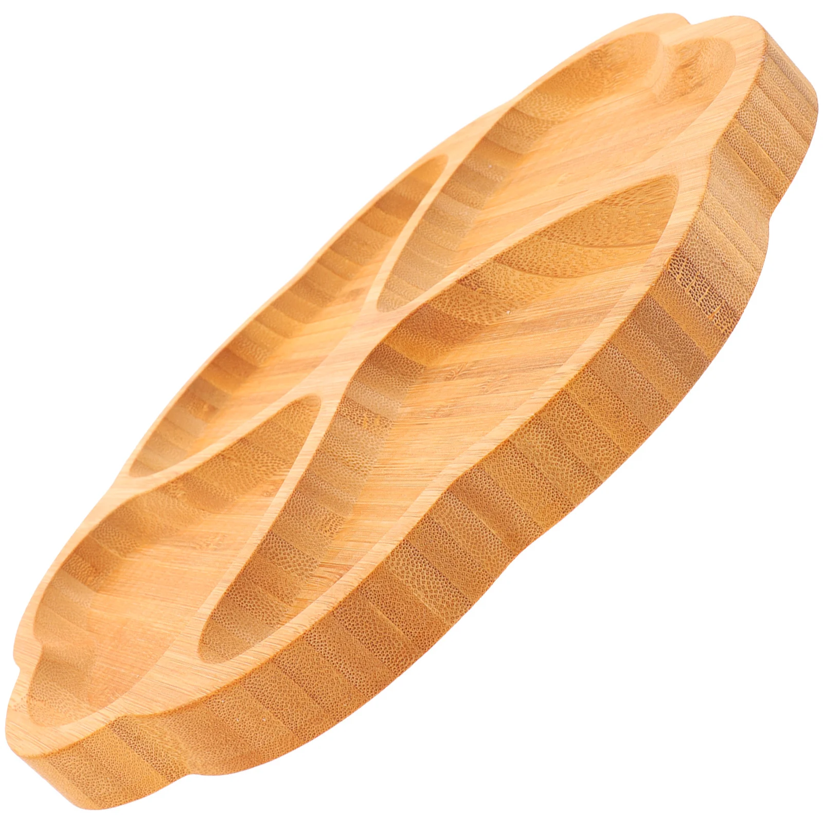 

Bamboo Snack Plate Cookie Dessert Serving Tray Decorative Bamboo Multifunctional Kitchen Room Bedroom Storage Decorative Tray
