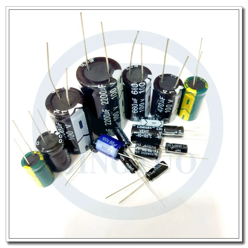 Imagem -03 - Capacitor Eletrolítico de Alumínio Radial 2200uf100v 2200v100uf 2200mfd 100wv 22x40 mm Pcs