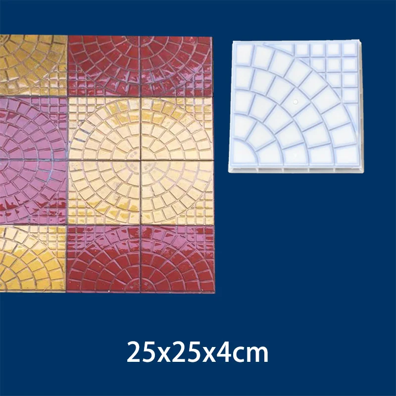 

Concentric circle pavement bricks, colored bricks, plastic molds, permeable bricks, paving bricks, road slabs, square bricks