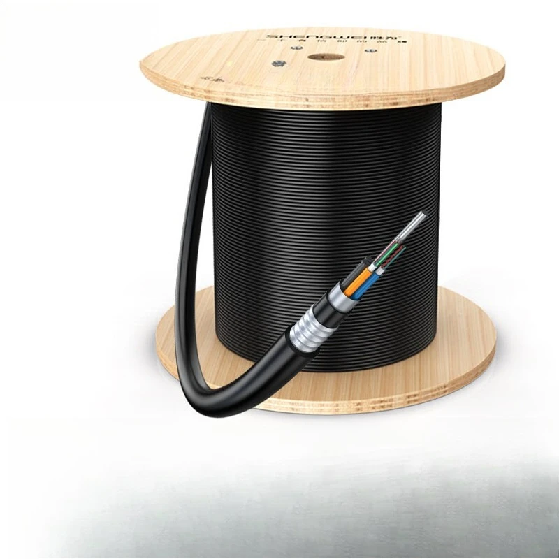 Outdoor single-mode layer twisted direct buried cable PE outer quilt 4/6/8/12/36/48/72/96/144