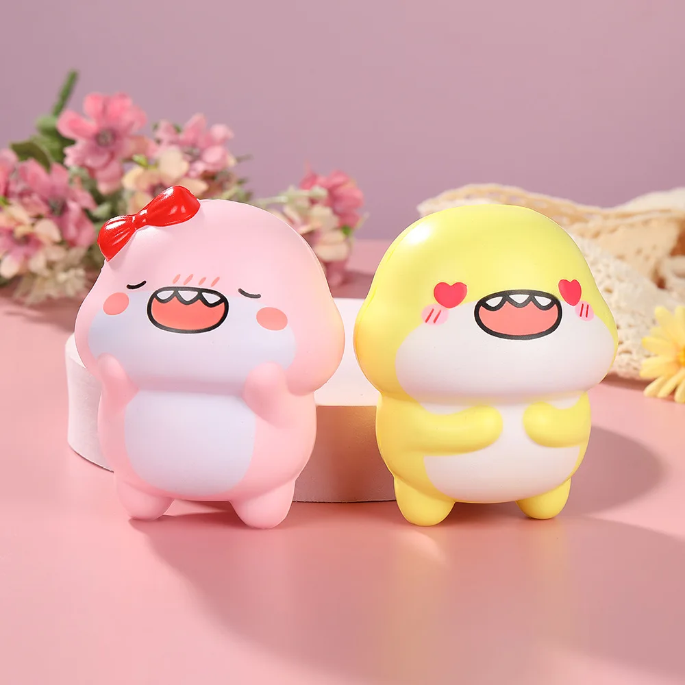 Creative Happy Fat Shark Doll PU Slow Rebound Stress Relieving Toy Funny Slow Rising Squeeze Sensory Fidget For Toy Kids Adult