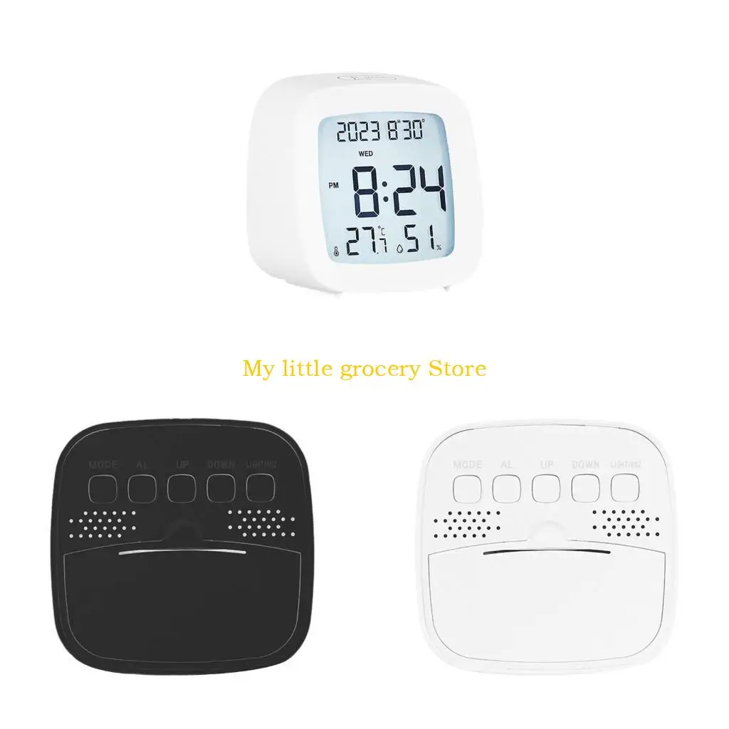 D5BD Stylish and Practical Alarm Clock with Temperature Display Great for Home Decor and Travel Needs