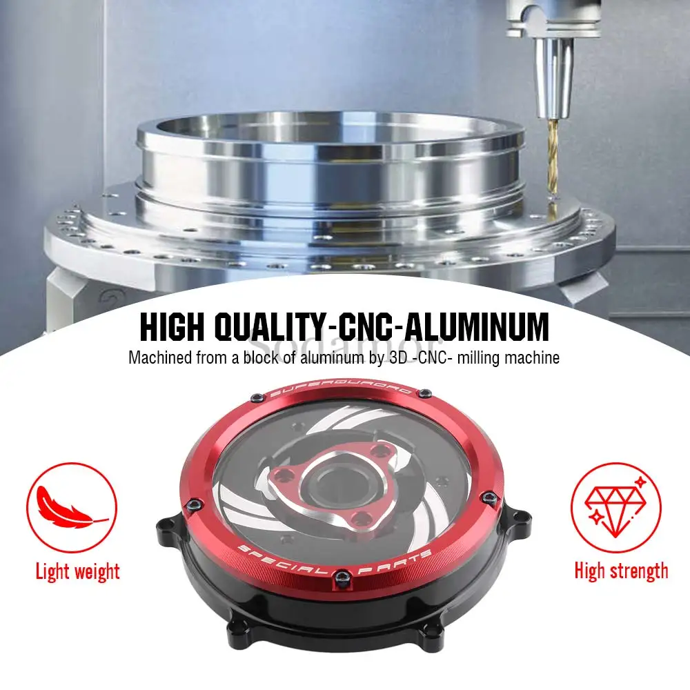 Motorcycle Parts Racing Clear Clutch Cover Protective ​Fit For Ducati Panigale 1199 / 1199S / 1199R / 1199SL (2012-2017)