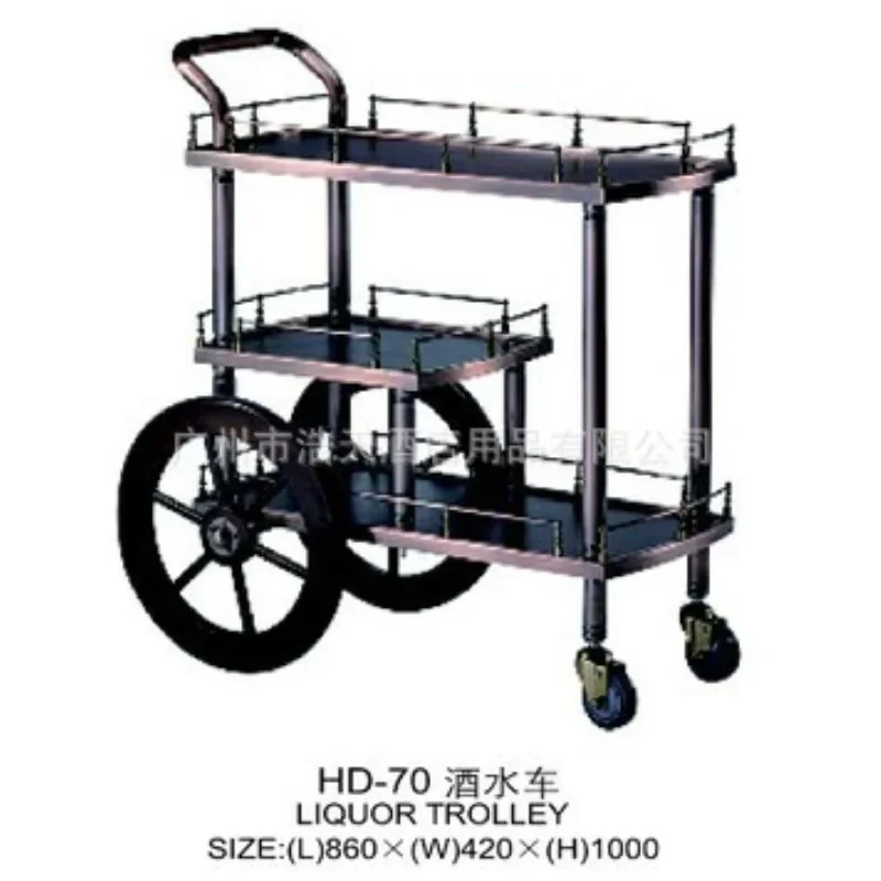 Specializing in the production of stainless steel titanium and other hotel supplies, hotel service wine trucks, reliable quality