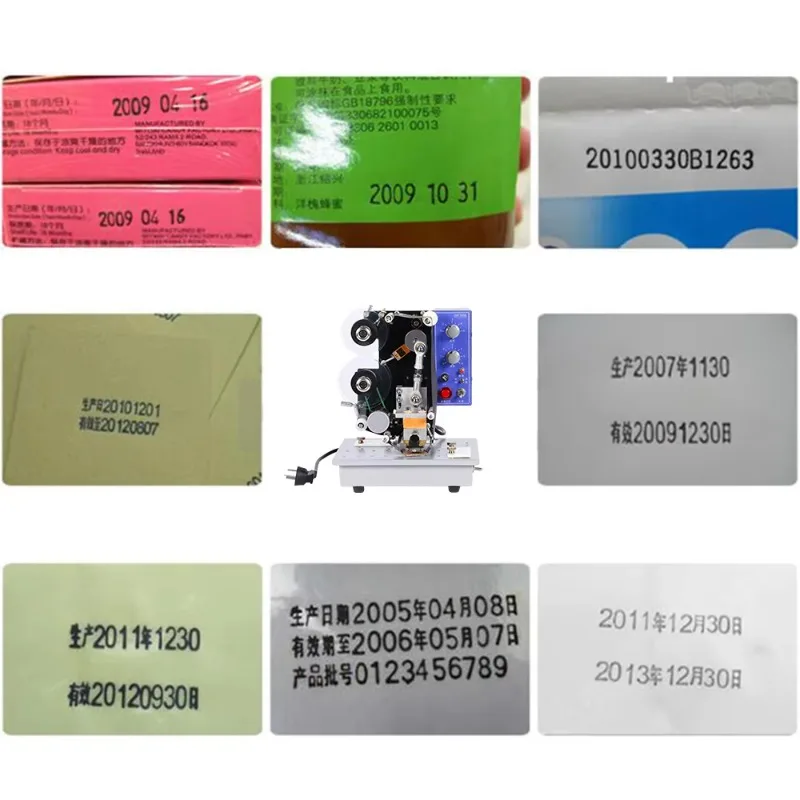 HP-241B Semi Automatic Electric Bag Date Ribbon Coding Machine Printer for Plastic Bag Paper